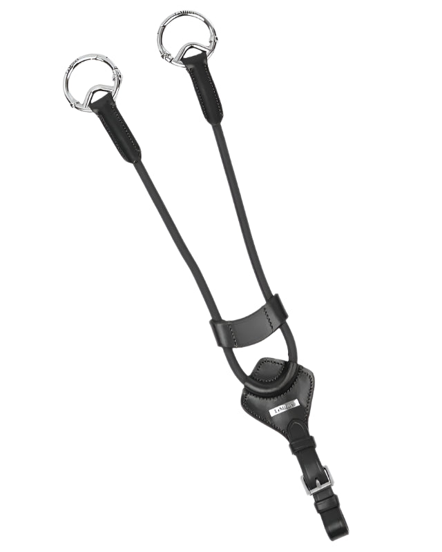 LeMieux Elasticated Martingale Attachment Black/Silver