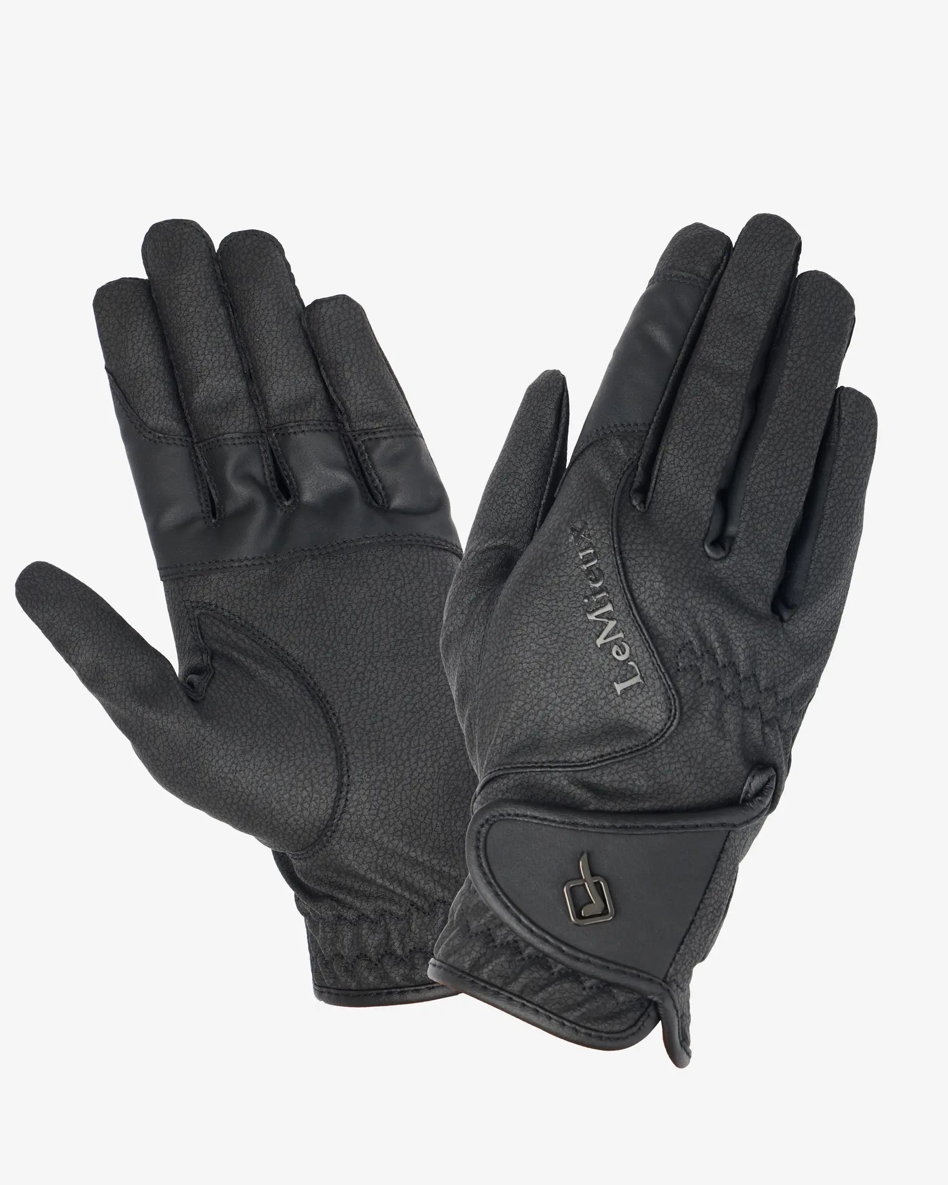 LEMIEUX CLOSE CONTACT GLOVE BLACK: Equestrian Riding Gloves, Technical Fabric, Rein Grip, Comfort & Style - Equiflair Saddlery