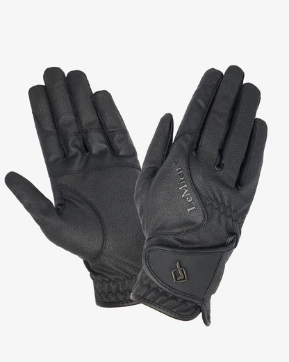 LEMIEUX CLOSE CONTACT GLOVE BLACK: Equestrian Riding Gloves, Technical Fabric, Rein Grip, Comfort & Style - Equiflair Saddlery