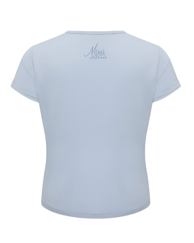 LEMIEUX MINI Puddle Pals T-Shirt Mist Back View - Kids Equestrian Clothing