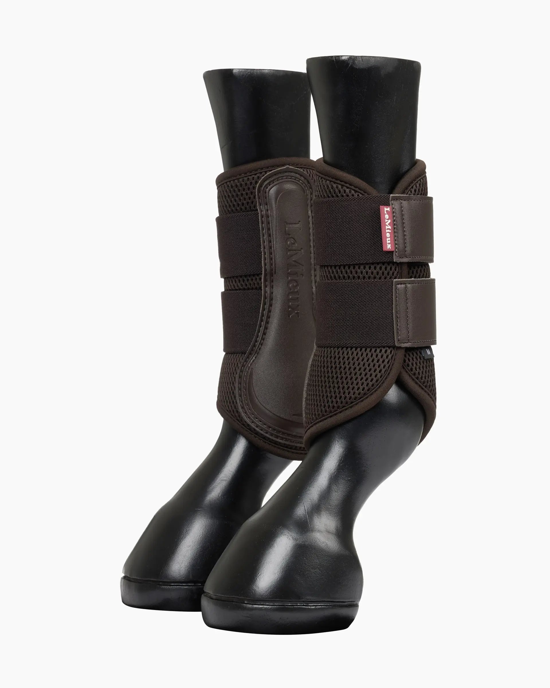 LeMieux Mesh Brushing Boots Brown | Horse Leg Protection | Equestrian Schooling & Competition