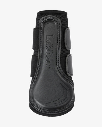 LeMieux Mesh Brushing Boot Black: Premium Horse Leg Protection for Schooling & Competition. Equine Equipment for brushing knocks and scrapes