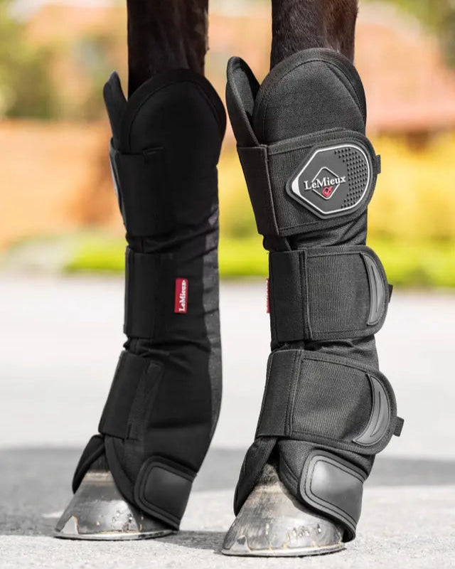 LEMIEUX TRAVEL BOOTS BLACK - Horse Leg Protectors Equestrian Travel Gear