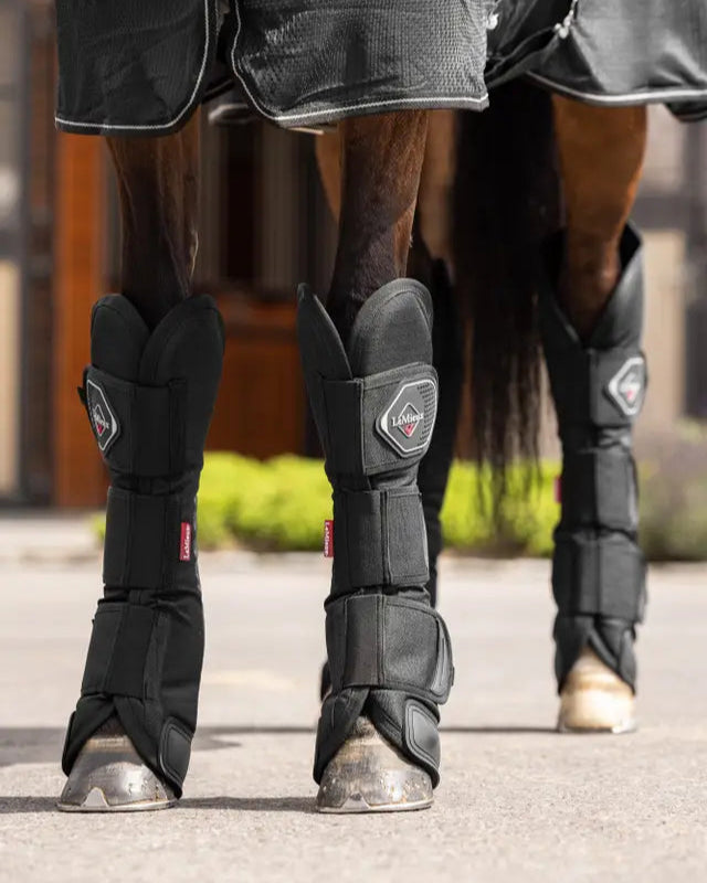 LeMieux Travel Boots Black: Horse Leg Protection for Safe Transport