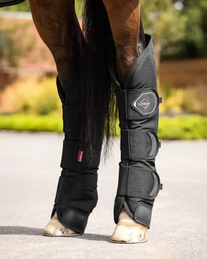 LeMieux Travel Boots Black: Horse Leg Protection, Ballistic Nylon, Equine Cooling Boots