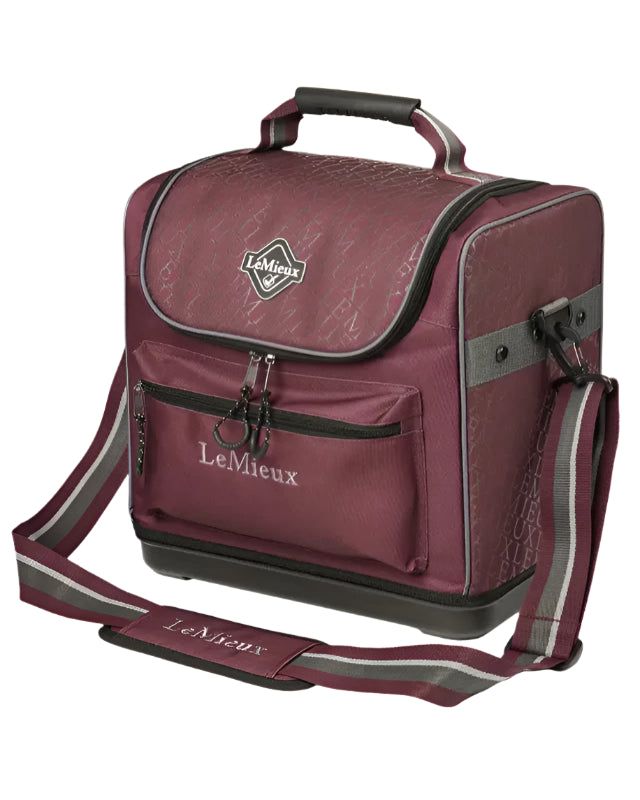 LeMieux Elite Pro Burgundy Grooming Bag - Equestrian Horse Grooming Organizer