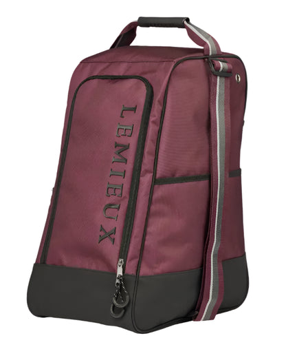 LeMieux Elite Wellington Boot Bag Burgundy
