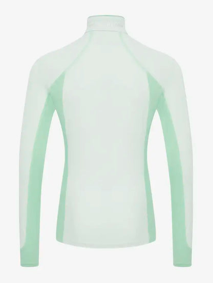 LeMieux Harlow Base Layer - Softmint Long Sleeve Riding Top. Moisture Wicking, UV Protection, Equestrian Apparel