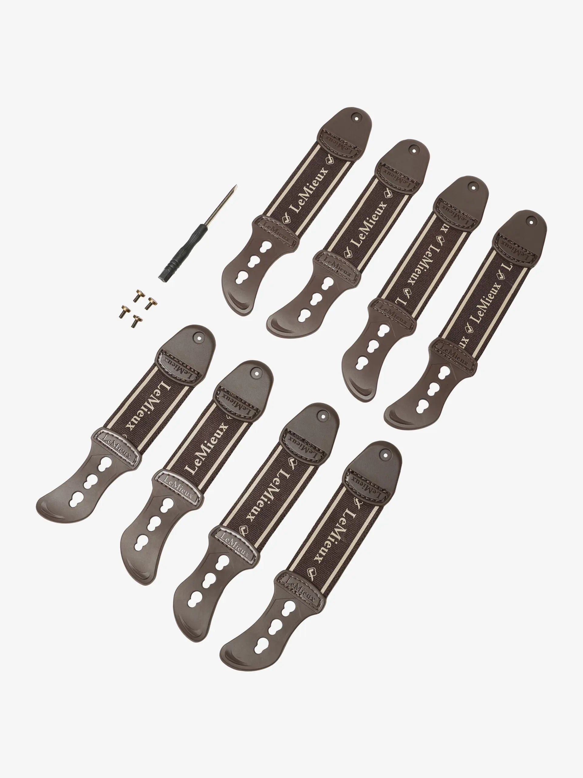 Lemieux Exo-Flex Tendon Boot Spare Strap Set - Brown, Replacement Equestrian Gear, Horse Boot Accessory