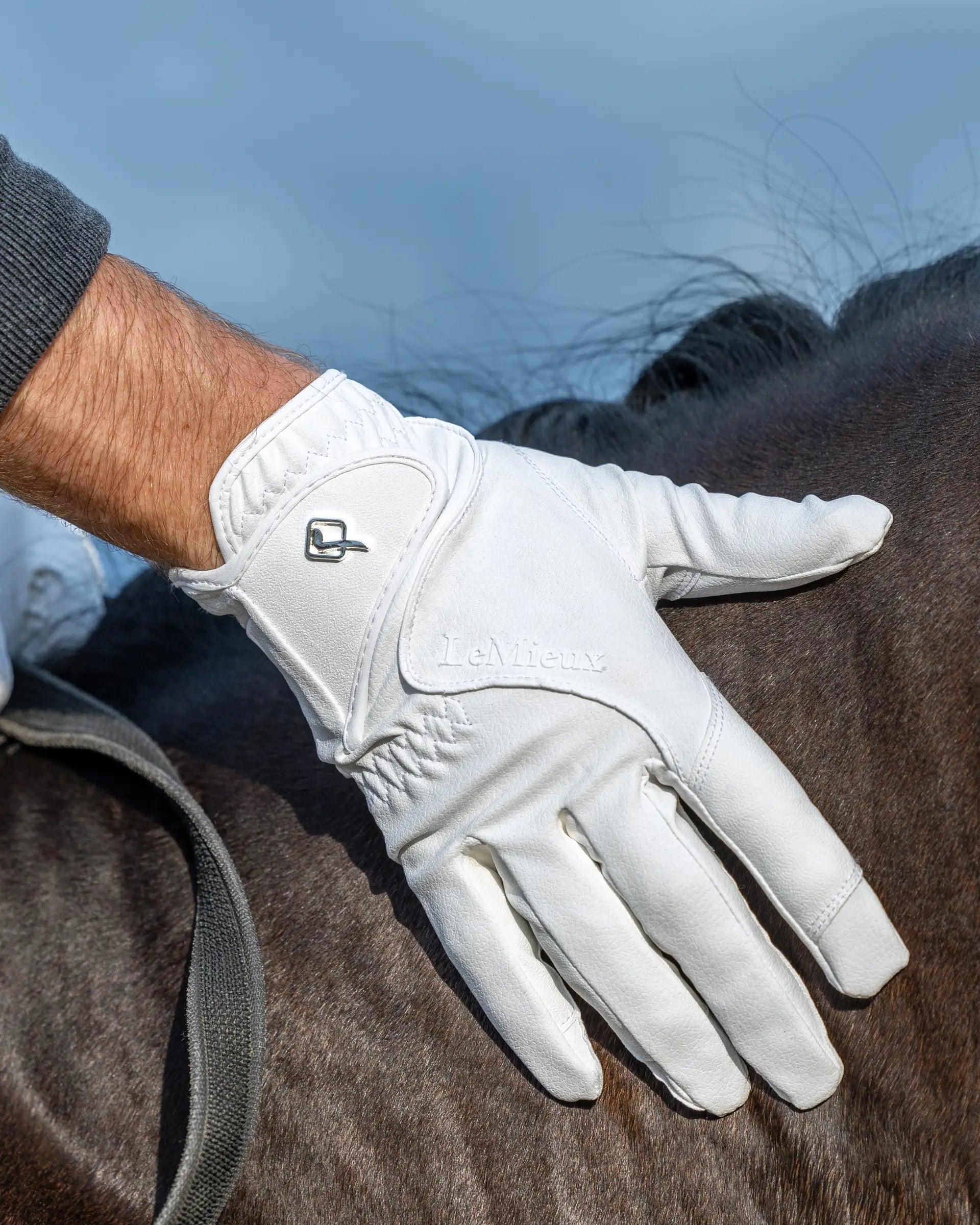 LeMieux Close Contact Glove White