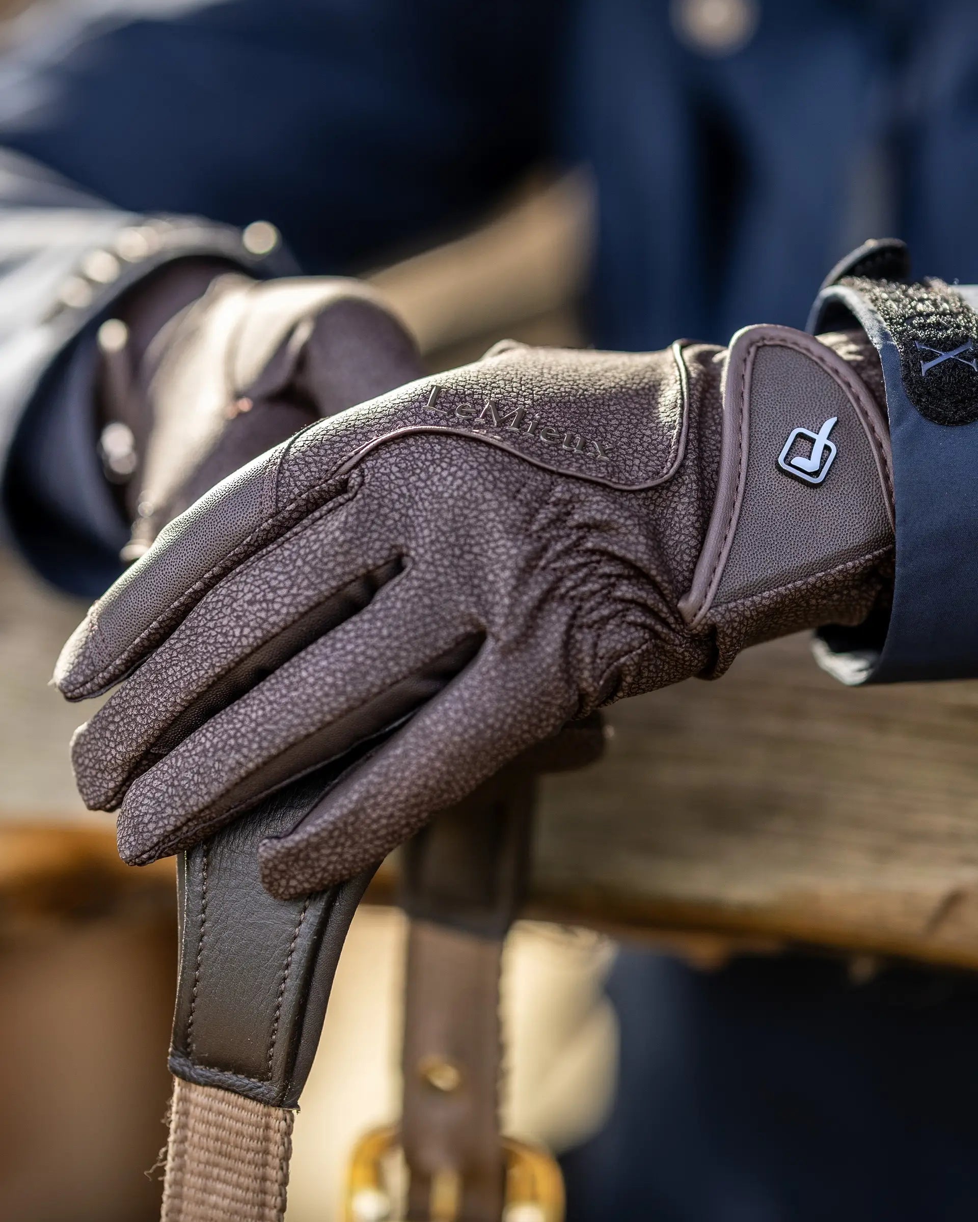 LeMieux Close Contact Glove Brown