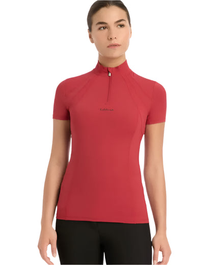 LEMIEUX MIA MESH SHORT SLEEVE BASE LAYER CHILLI from Equiflair: UV50+ Sweat-Wicking Equestrian Riding Top