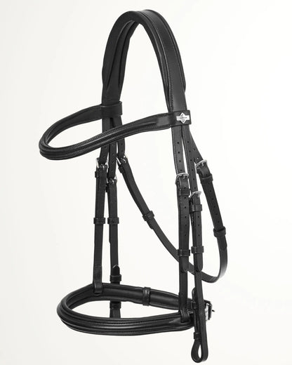 LeMieux Arika Black/Silver Cavesson Bridle | Premium Leather Horse Bridle | Equiflair