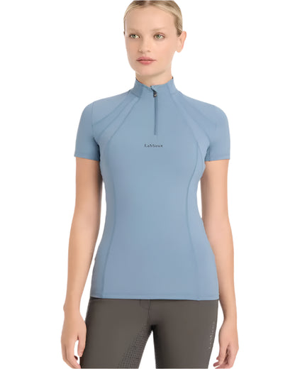 LEMIEUX Mia Mesh Short Sleeve Base Layer Ice Blue - Woman's Horse Riding Top - Equiflair