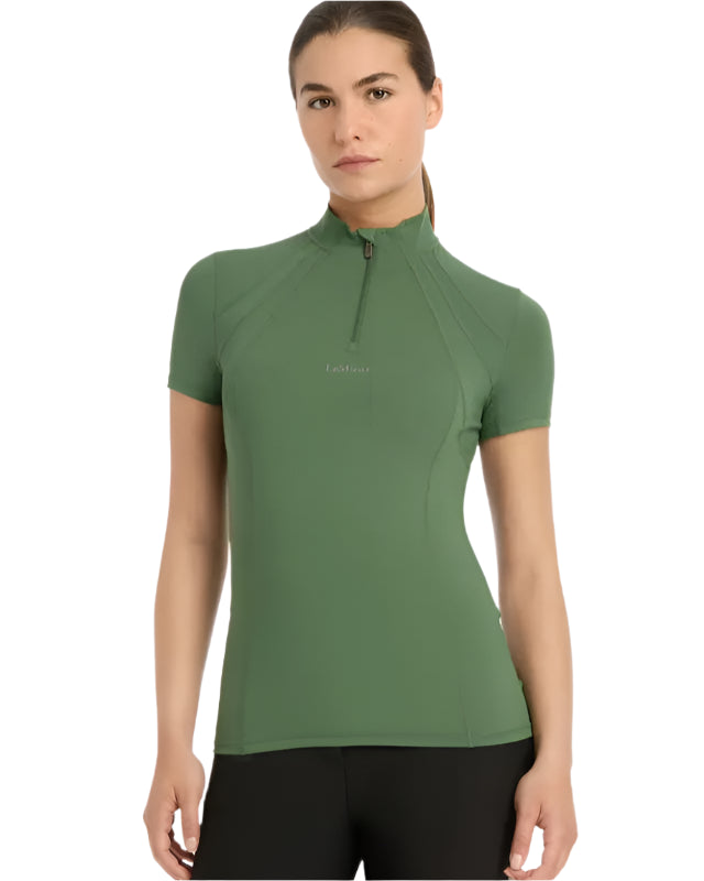 LeMieux Mia Mesh Short Sleeve Base Layer Hunter Green