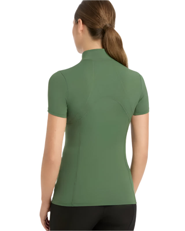 LeMieux Mia Mesh Short Sleeve Base Layer Hunter Green