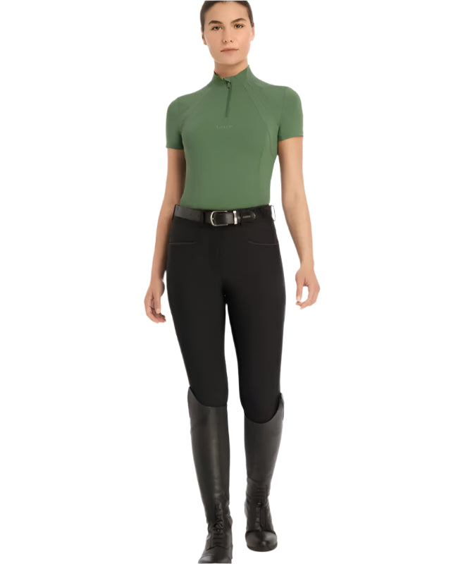 LeMieux Mia Mesh Short Sleeve Base Layer Hunter Green