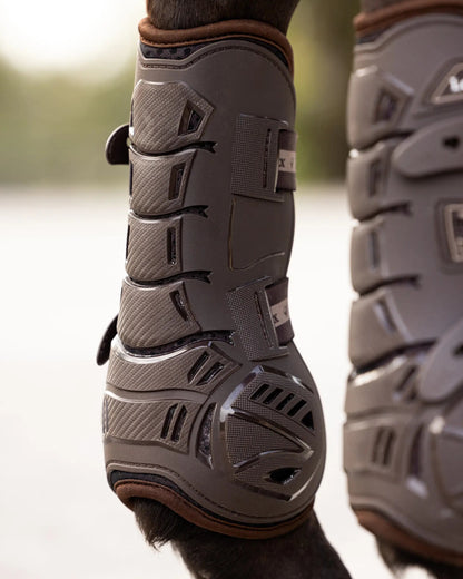 LeMieux Motion Cool Tendon Boots - Brown - Horse Riding Leg Protection