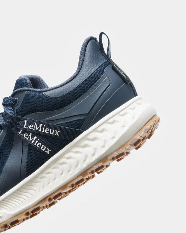 Lemieux Trax Navy Waterproof Trainer for Equestrians - Durable Outdoor Shoe