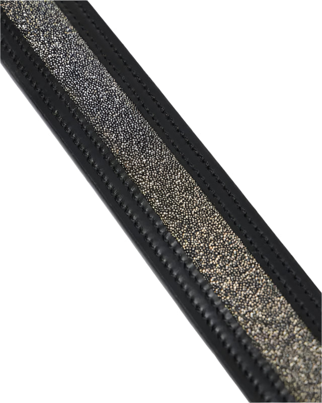 LeMieux Crystal Belt - Black Premium Leather Belt with Crystal Detailing - Equiflair Saddlery