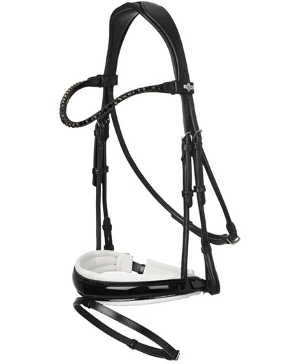 LeMieux Kudos Patent Dressage Bridle Black/White