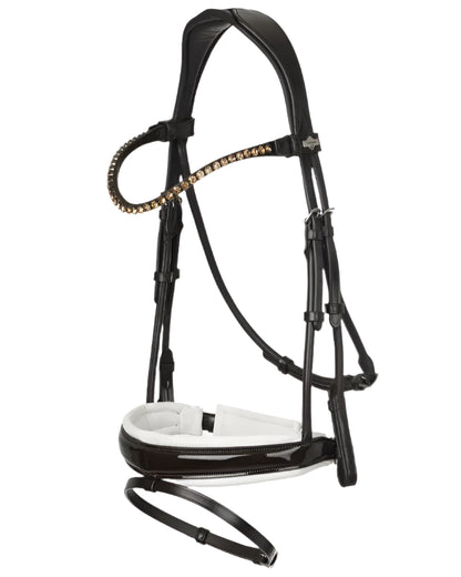 LeMieux Kudos Patent Dressage Bridle Brown/White