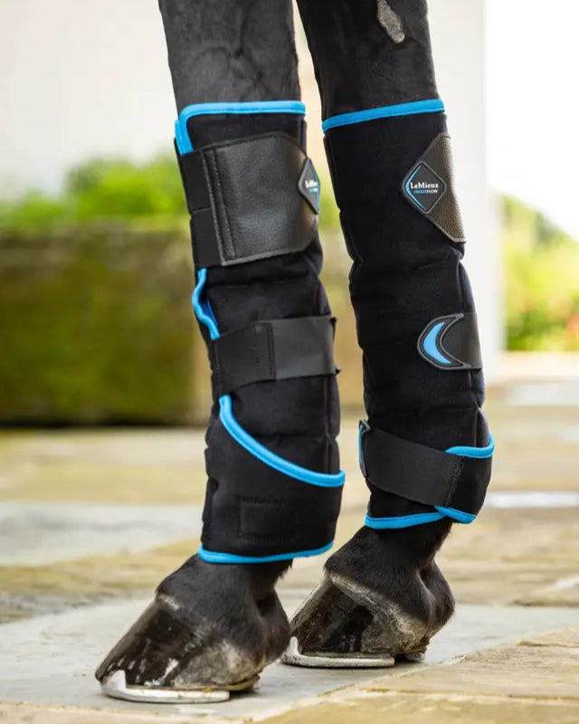 LeMieux Freeze Flow Ice Boot Front Black