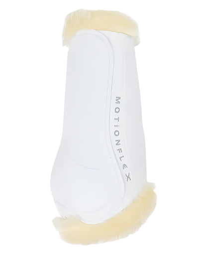 LeMieux Motionflex Dressage Boot with Fleece Edge White/Natural