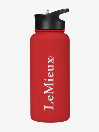 Red LeMieux Water Bottle: Insulated Stainless Steel Drink Bottle for Equestrian & Everyday Hydration - Eco-Friendly and…