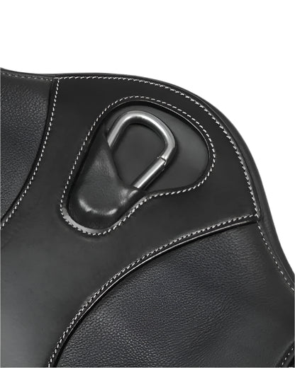 LeMieux Black Stud Girth for Horse Saddle with D-Ring Detail