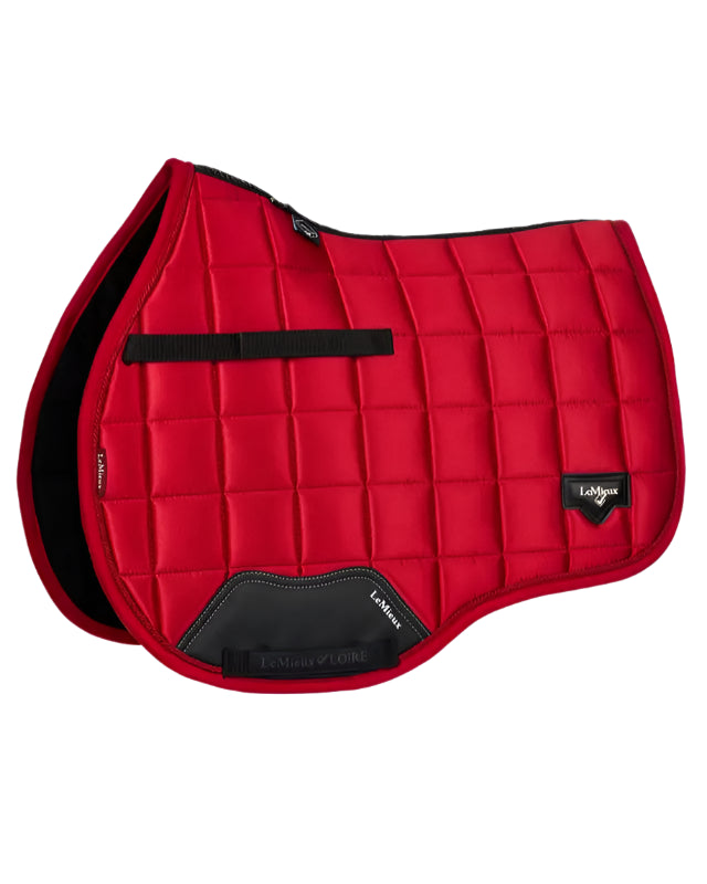 LeMieux Loire GP Square Saddle Pad - Chilli Red. Equestrian Horse Riding Pad.