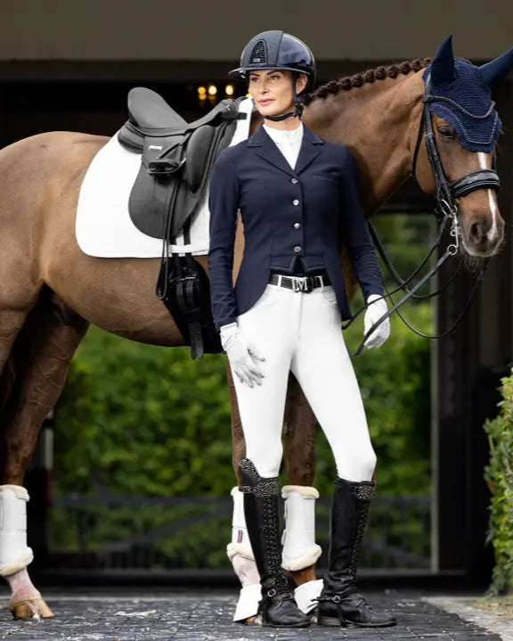 LeMieux ProSorb Plain 2 Pocket Dressage Square White