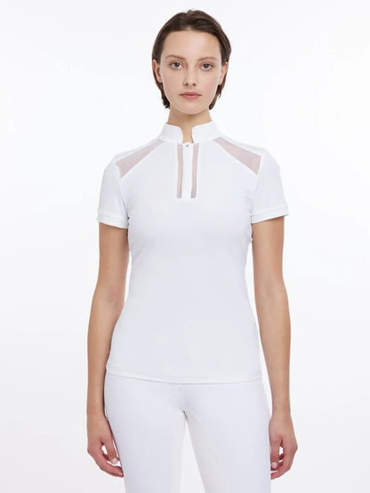 LeMieux Camille Short Sleeve Show Shirt White