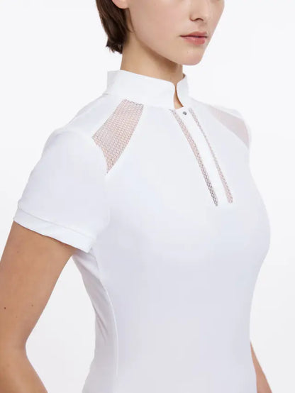 LeMieux Camille Short Sleeve Show Shirt White