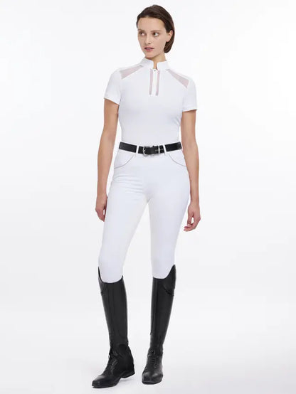 LeMieux Camille Short Sleeve Show Shirt White