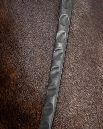 LeMieux Magna Grip Rubber Reins Black/ Silver