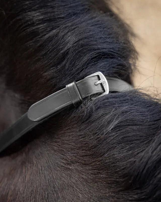 LeMieux Magna Grip Rubber Reins Black/ Silver
