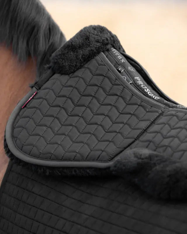 LeMieux Merino+ ProSorb 2 Pocket Half Pad Black/Black