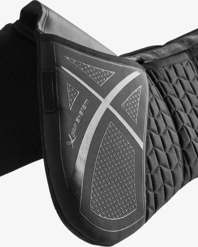 LeMieux ProSorb Plain 3 Pocket Quilted Half Pad Black