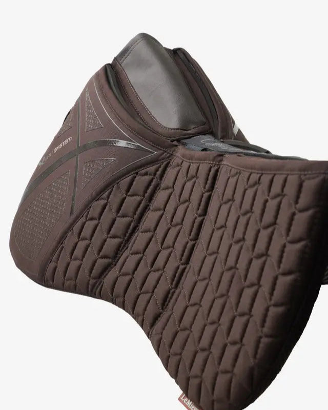 LeMieux ProSorb Plain 3 Pocket Quilted Half Pad Brown