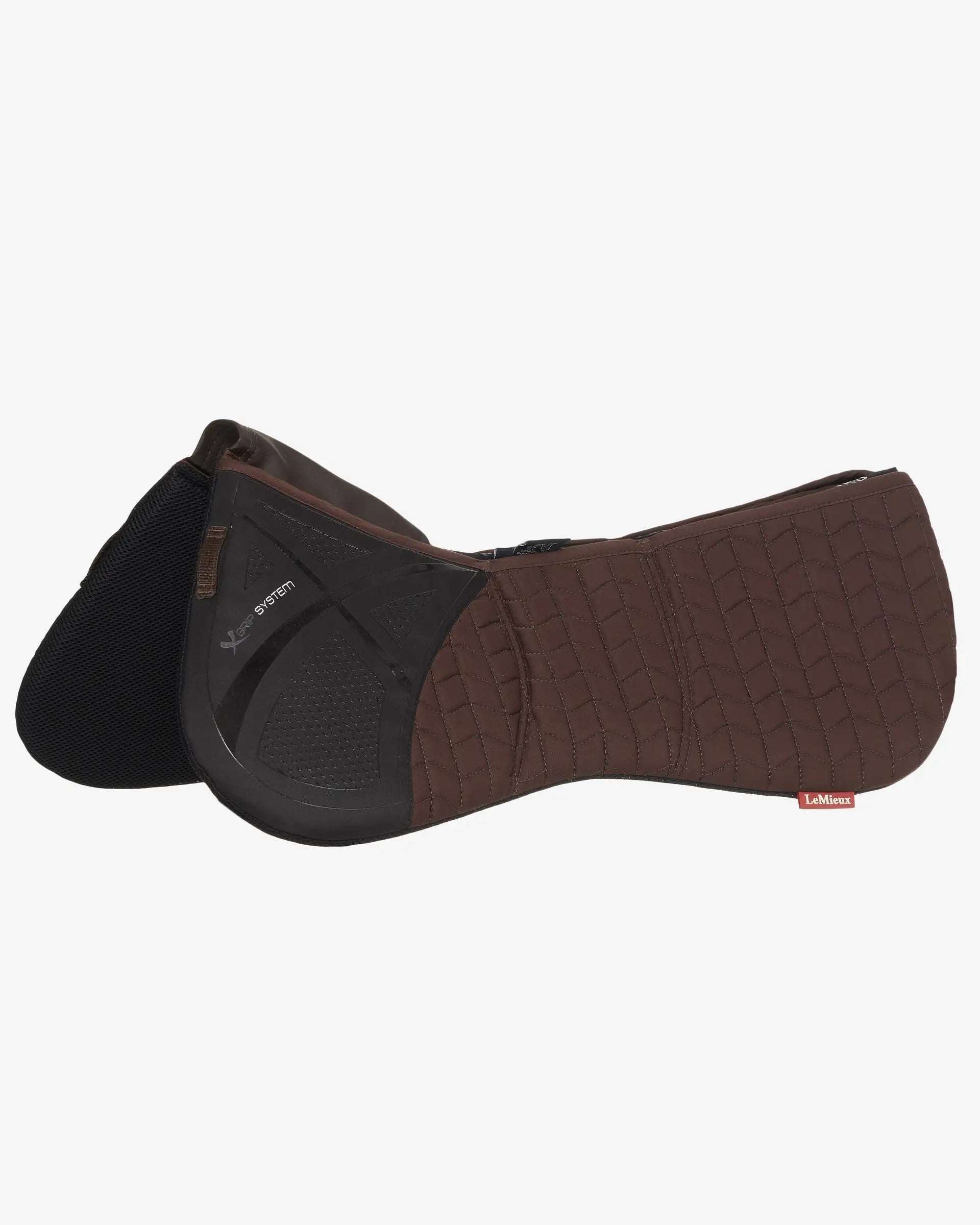 LeMieux ProSorb Plain 3 Pocket Quilted Half Pad Brown