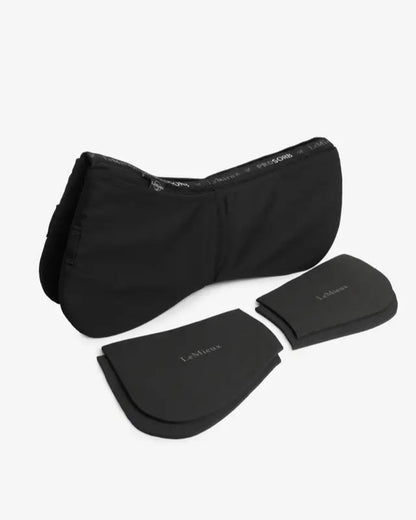 LeMieux ProSorb Half Pad Black with Shims | Equiflair Horse Riding Equipment