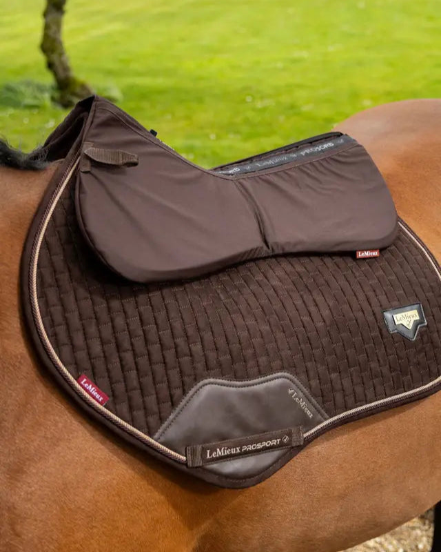 LeMieux ProSorb Plain 2 Pocket Half Pad Brown