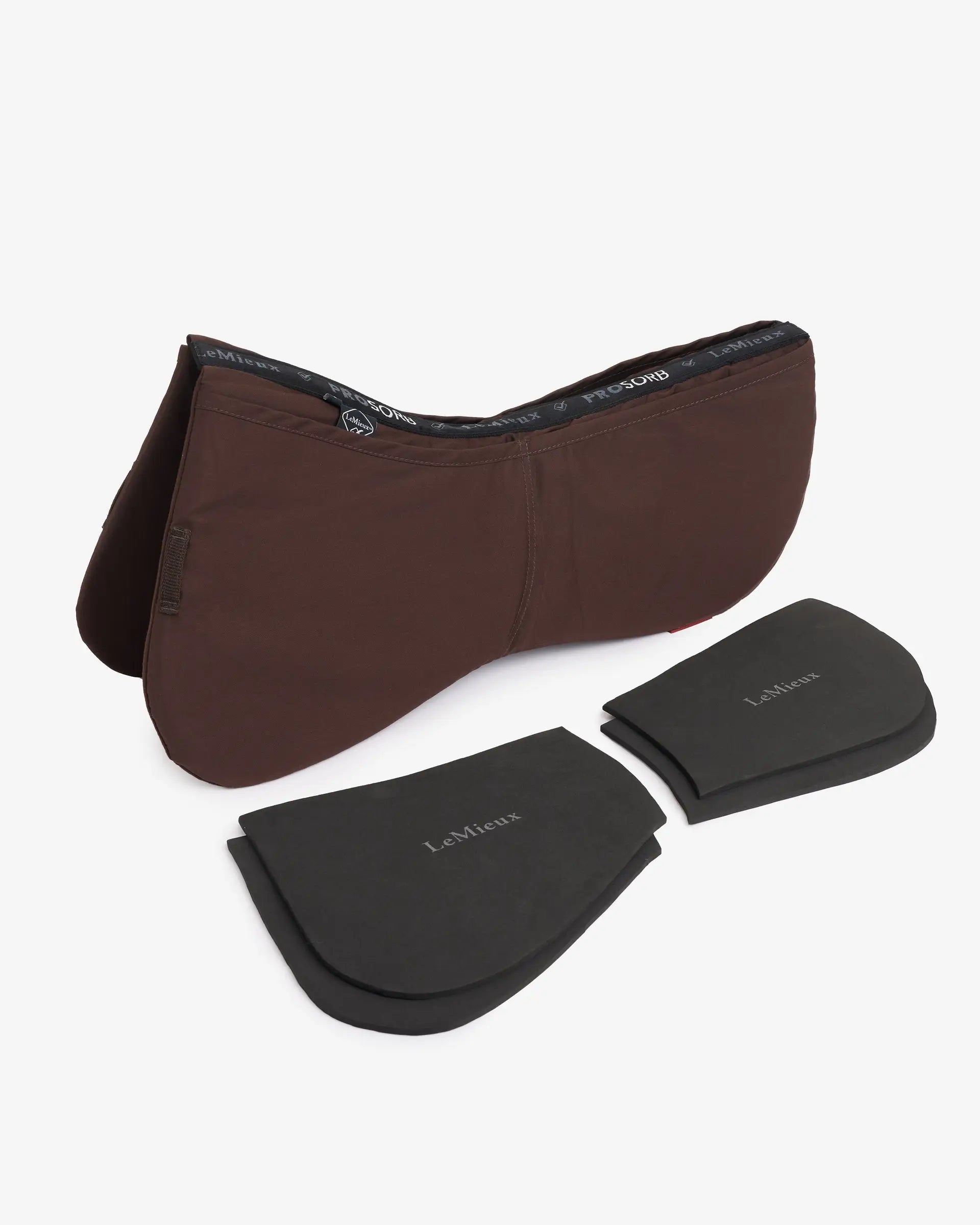 LeMieux ProSorb Plain 2 Pocket Half Pad Brown
