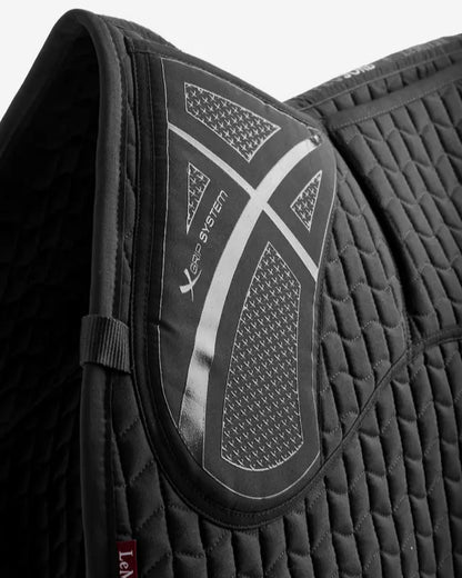LEMIEUX ProSorb Black GP Square Saddle Pad - Horse Riding Grip System