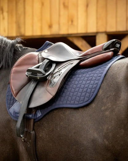 LeMieux ProSorb Plain 2 Pocket GP Saddle Pad - Navy. Quilted, comfort saddle pad from Equiflair. Great for general purpose riding.