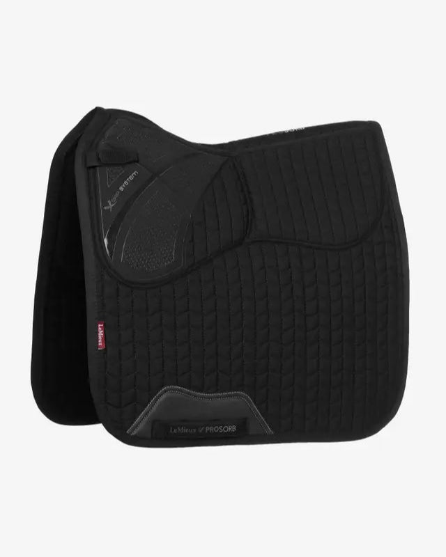 LeMieux ProSorb Plain 2 Pocket Dressage Square Black