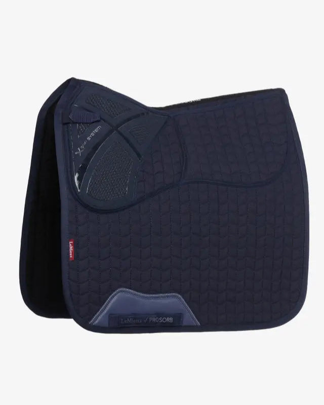 LeMieux ProSorb Plain 2 Pocket Dressage Square Navy