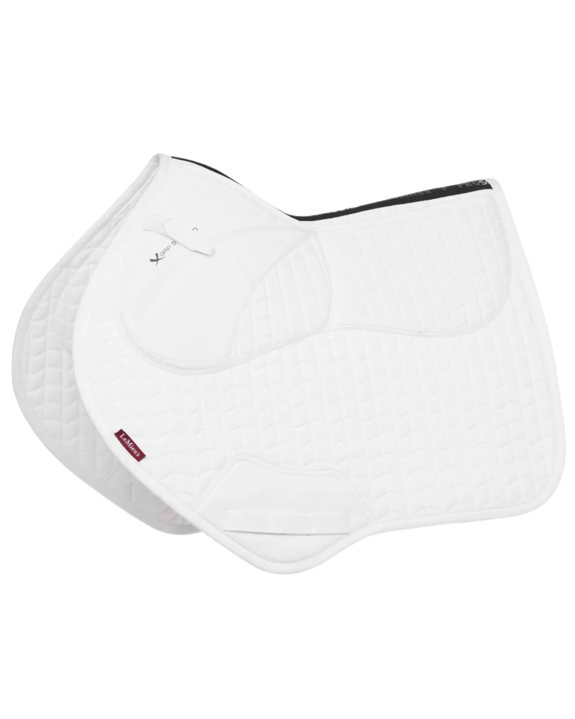 Lemieux ProSorb Plain 2 Pocket Close Contact White Saddle Pad for Equestrian Use