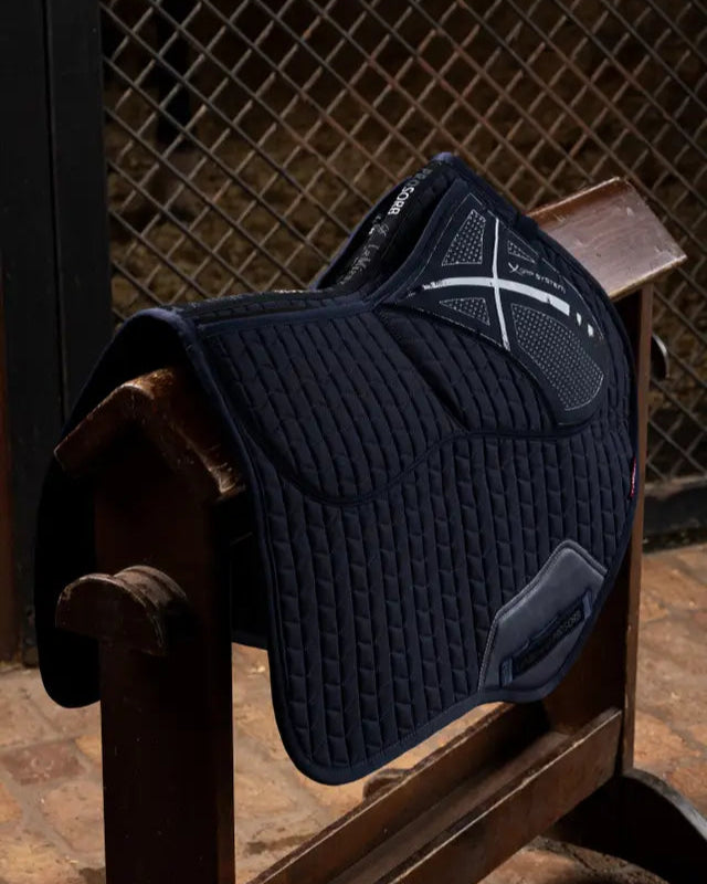 LEMIEUX PROSORB Plain 2 Pocket Close Contact Saddle Pad Navy | Equiflair